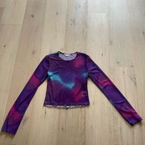 Reformation mesh crop top